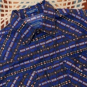 Pendleton Frontier Shirt Blue Harding Pattern
